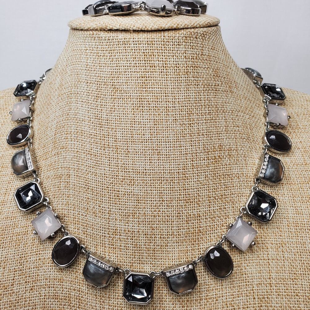 Vintage Necklace WHBM White House Black Market Necklace 20" Bracelet 7.5" SET